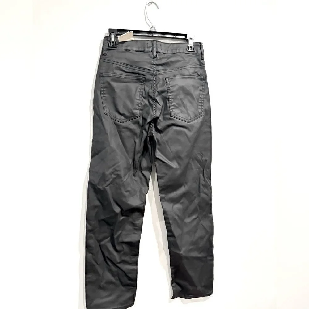 Free People Pacifica coated straight leg jeans in black - Picture 11 of 16